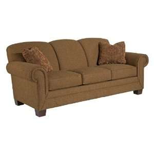   Casual Style Ava Stationary Sofa with Exposed Wood