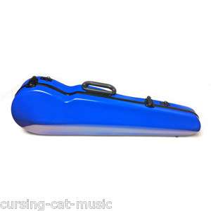   Finest Quality Strong Fiberglass Violin Case BLUE 4/4 NEW!  