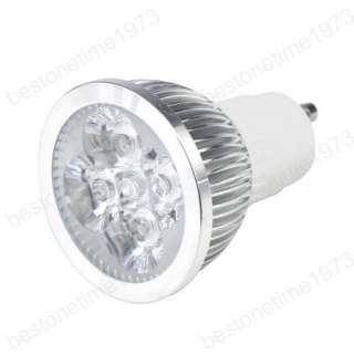 4W Gu10 4x1W High Power Cool White 4 LED Lamp Light Bulb 110V 220V 85 