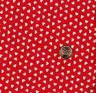 White Polka  Dots on Red Fabric 2 yds. items in Fabric Central store 