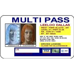  Fifth Element Multipass ID Card