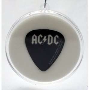  AC DC Guitar Pick Christmas Tree Ornament   Black/White 