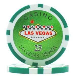  15g Clay Laser Las Vegas Chip   25