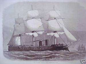KONIG WILHELM SHIP   Illustrated London News 1869  