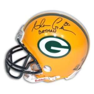  Ahman Green Signed Packers Mini Helmet Insc. Batman 