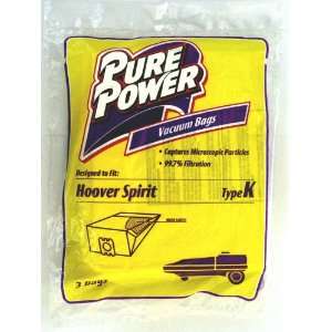  Pure Power Vacuum Bags Hoover Spriit Type K: Home 