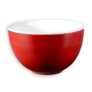    Vindemia Handpainted Deep Nappy Bowl   Red: Kitchen & Dining