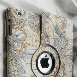 iPad 2 Camouflage Style 360° Rotating Leather case Smart Cover with 