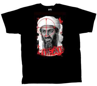 Osama Bin Laden Dead T shirt CrossHairs  