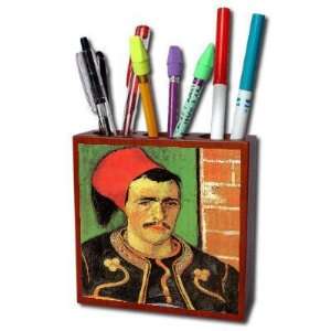  The Zouave Half Length By Vincent Van Gogh Pencil Holder 