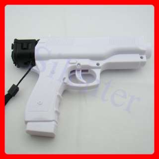 White Zapper Gun For Supports Wii Remote Motion Plus  