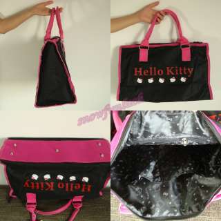 Hello Kitty handbag shoulder school Tote Bag 6303 black  