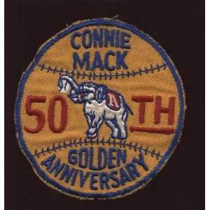  1944 Connie Mack 50th Anniver Baseball Uniform Patch 