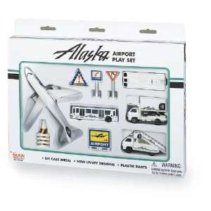 Alaska Airlines 12 Piece Playset: Toys & Games