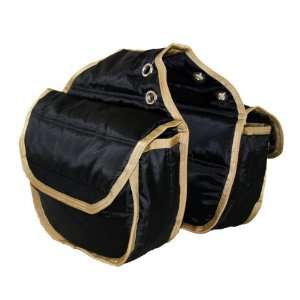  Western Saddle Bag Quilted Insulated Padded Black: Sports 