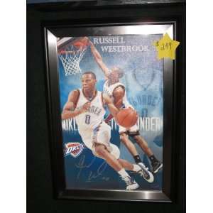  Russell Westbrook Oklahoma City Thunder Signed Autographed 