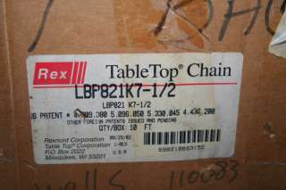 conveyor belt Table Top 7.5 Rexnord LBP821K7 1/2  