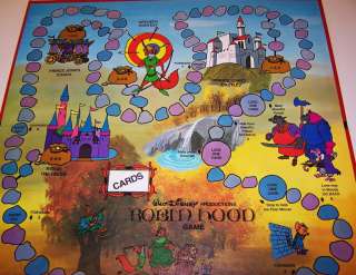 ROBIN HOOD BOARD GAME VINTAGE 70s DISNEY PRODUCTIONS  