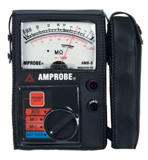 Amprobe AMB 3 insulation resistance tester and analog megohmmeter does 