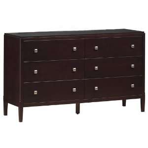   Solutions New Hampshire 6 Drawer Dresser in Wenge Furniture & Decor