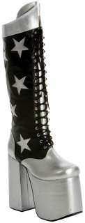 KISS Rock Nation Starchild Costume Boots Adult Large  