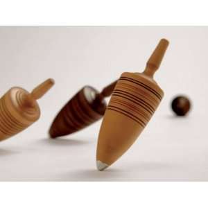  Wooden Spinning Top   Thunderbolt, Natural Toys & Games