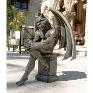 Socrates the Gargoyle Thinker Sculpture Gothic Medieval European 