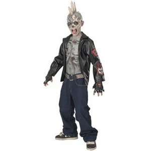  Punk Zombie Child Halloween Costume Size 12 14: Toys 