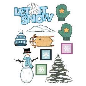  Quick Cropper Themed Laser Cuts let It Snow Arts, Crafts 