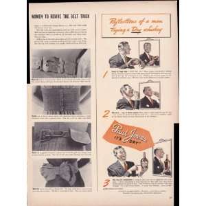 Paul Jones Dry Whiskey 1939 Original Vintage Advertisment