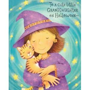 Greeting Card Halloween To a Cute Little Granddaughter on Halloween