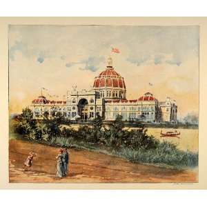  1893 Chicago Worlds Fair Government Building Print 