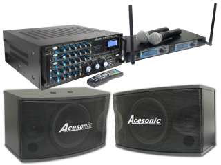 Acesonic KJV 835 Amplifer, Speaker & Wireless Mic Combo  