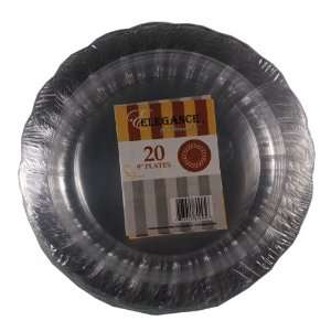   of 20 Elegance Clear Plastic 9 Plates Wedding Party