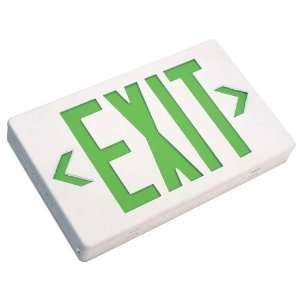  LED Exit Sign Green Letters A/C Only: Kitchen & Dining