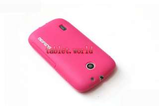 Pink Soft Jelly Skin Cover Case + LCD Protector AT&T Huawei U8652 