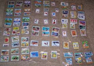 Postage Stamps,Over 90  Grenada, Bhutan, Guyana, ETC.  