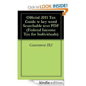  2011 Tax Guide w key word Searchable text PDF (Federal Income Tax 