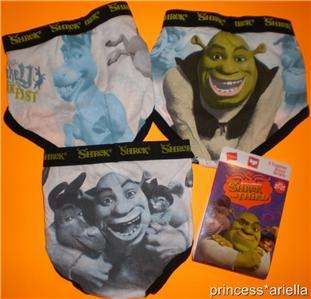 New Boys 2t 3t Hanes Dreamworks Shrek donkey knickers underwear briefs 
