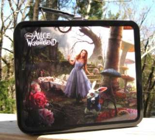 TIM BURTONS ALICE IN WONDERLAND LUNCHBOX FEATURING ALMOST THE WHOLE 