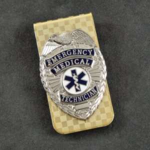 EMT EMT Rescue 911 Shield Badge Money Clip Gold NEW  