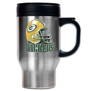   Packers NFL 16oz Stainless Steel Travel Mug   Helmet Logo: Everything