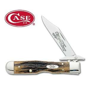 Case Folding Knife Genuine Stag Cheetah Cub Sports 