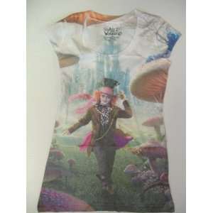  Alice In Wonderland The Mad Hatter Printed T Shirt S 