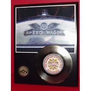  Gold Record Outlet REO SpeedWagon 24KT Gold Record Display 