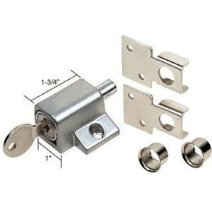   Aluminum Finish Keyed Lock for Double Hung Wood Window by CR Laurence
