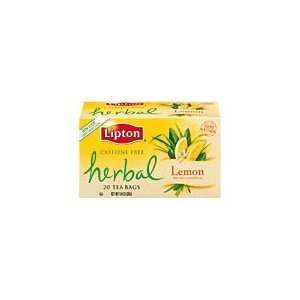 Lipton 100% Natural Herbal Lemon Caffeine Free Tea (412450) 20 ct 