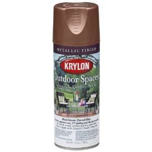   Outdoor Spaces Metallic Finish Aerosol Spray Paint, 11 Ounce, Copper