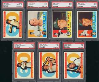   High Grade COMPLETE SET Mantle Mays Aaron Clemente, PSA (PWCC)  