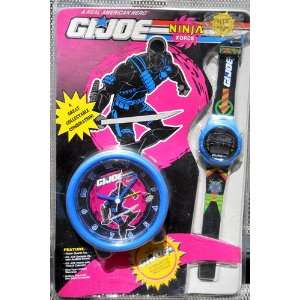    G.I.Joe Ninja Force Set of Clock and Watch 1993 Electronics